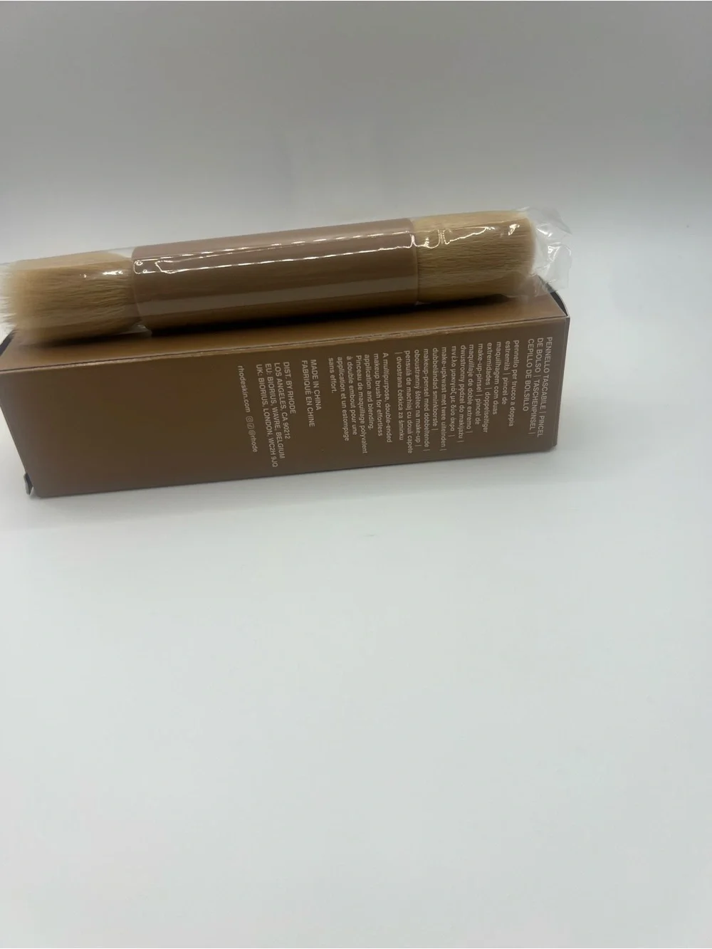 RHODE Dual-Ended Pocket Brush - Beige